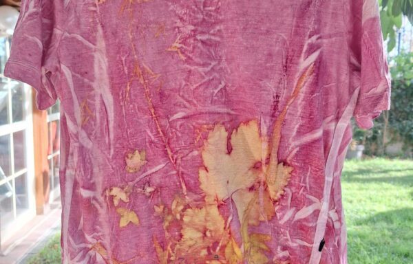 Natural Dyed & Ecoprinted Top