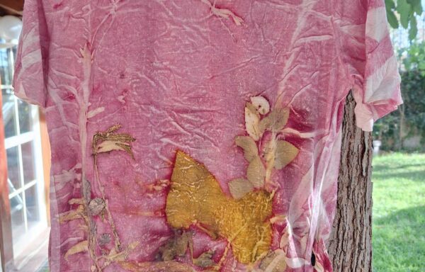 Natural Dyed & Ecoprinted Top