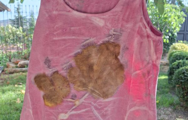 Natural Dyed & Ecoprinted Top